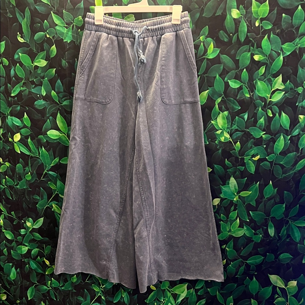 Wide-Leg blue Pants